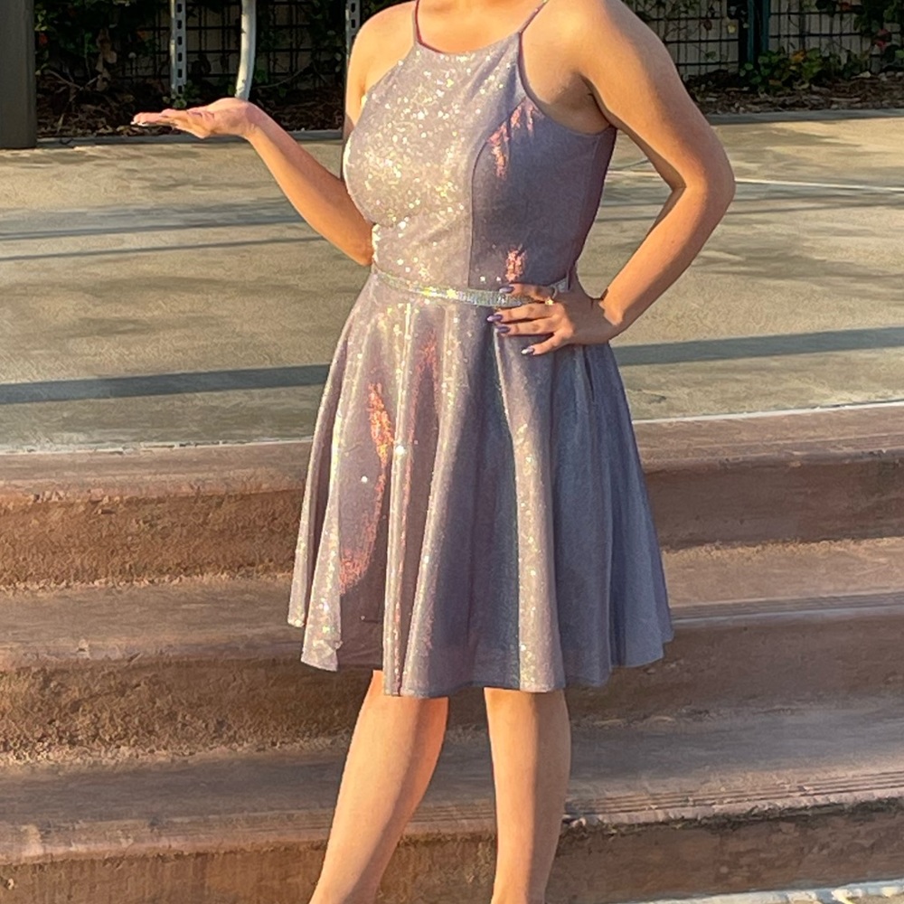 Light purple glitter dress